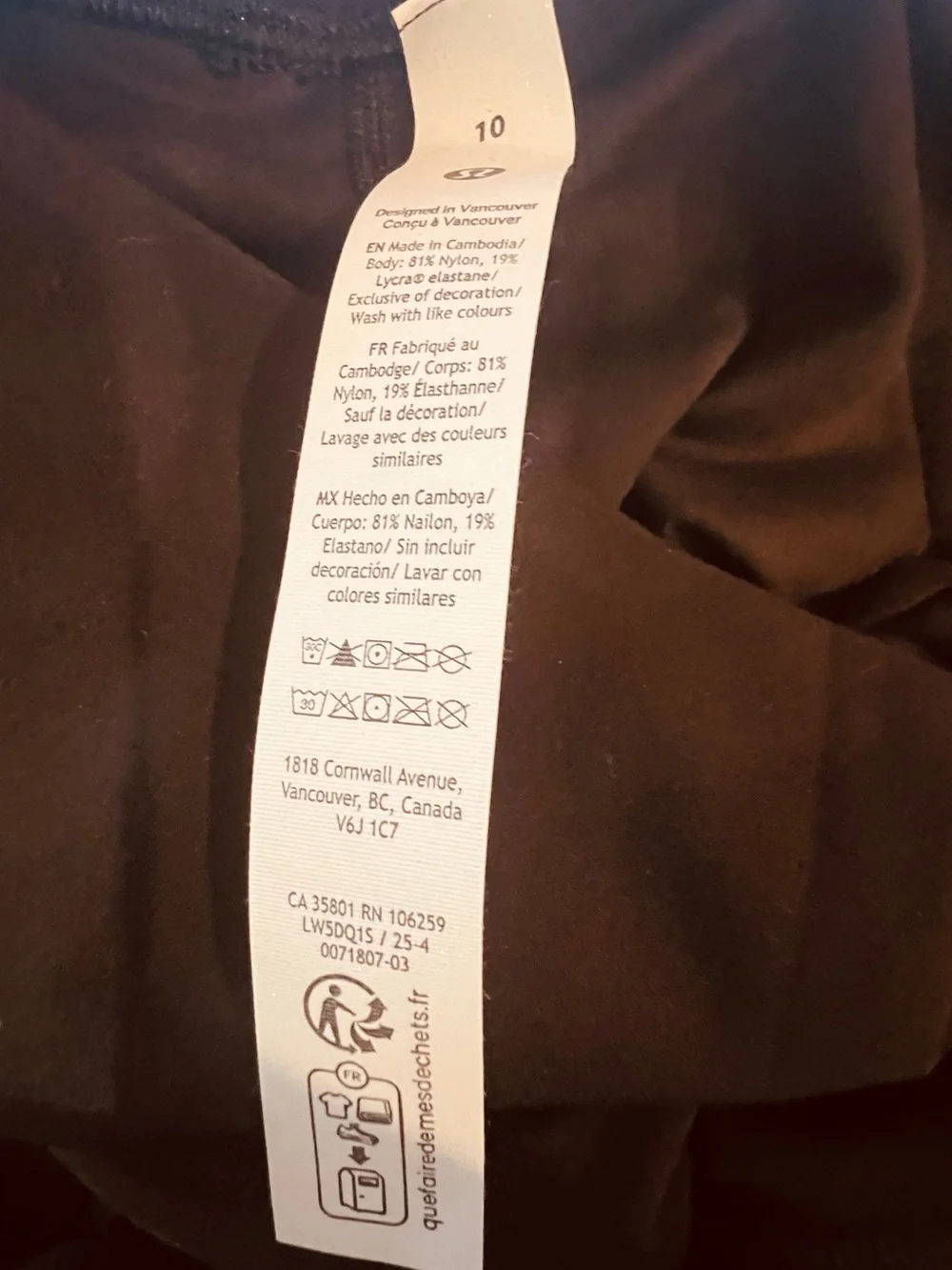 lululemon athletica new tags